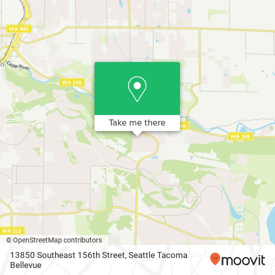 Mapa de 13850 Southeast 156th Street, 13850 SE 156th St, Renton, WA 98058, USA