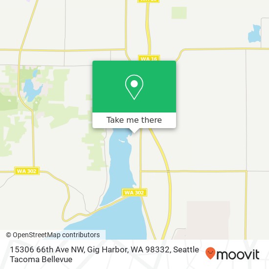 Mapa de 15306 66th Ave NW, Gig Harbor, WA 98332