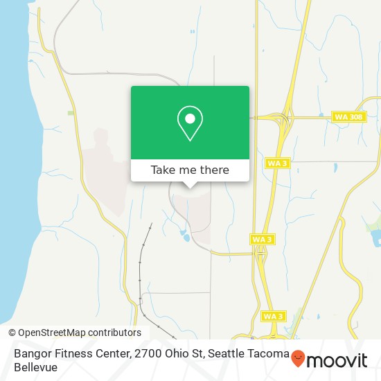 Mapa de Bangor Fitness Center, 2700 Ohio St