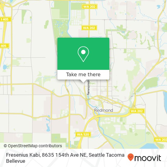 Mapa de Fresenius Kabi, 8635 154th Ave NE