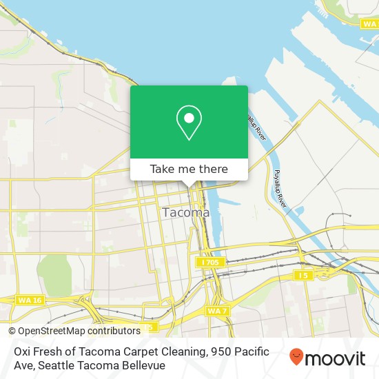 Mapa de Oxi Fresh of Tacoma Carpet Cleaning, 950 Pacific Ave