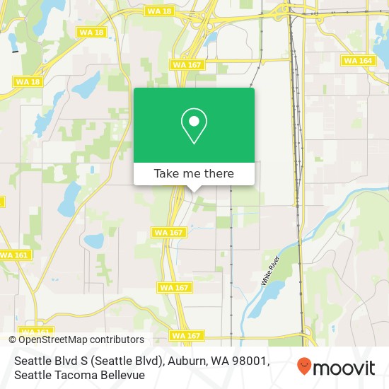 Mapa de Seattle Blvd S (Seattle Blvd), Auburn, WA 98001