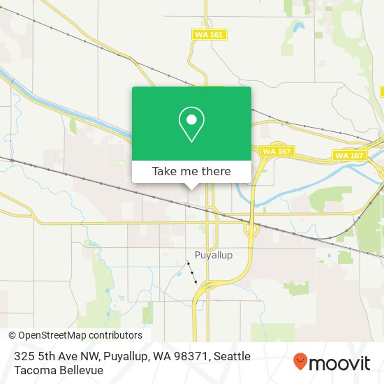 Mapa de 325 5th Ave NW, Puyallup, WA 98371