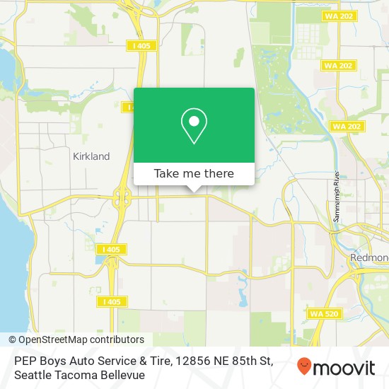 PEP Boys Auto Service & Tire, 12856 NE 85th St map