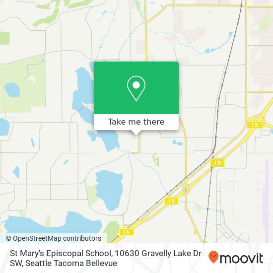 St Mary's Episcopal School, 10630 Gravelly Lake Dr SW map