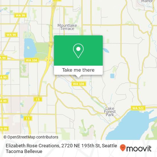 Mapa de Elizabeth Rose Creations, 2720 NE 195th St