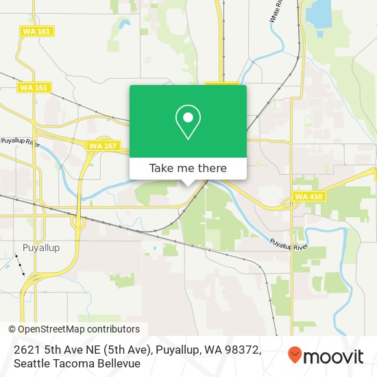 Mapa de 2621 5th Ave NE (5th Ave), Puyallup, WA 98372