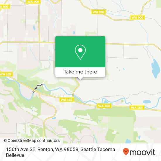 Mapa de 156th Ave SE, Renton, WA 98059