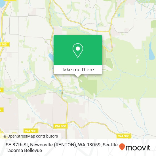 Mapa de SE 87th St, Newcastle (RENTON), WA 98059