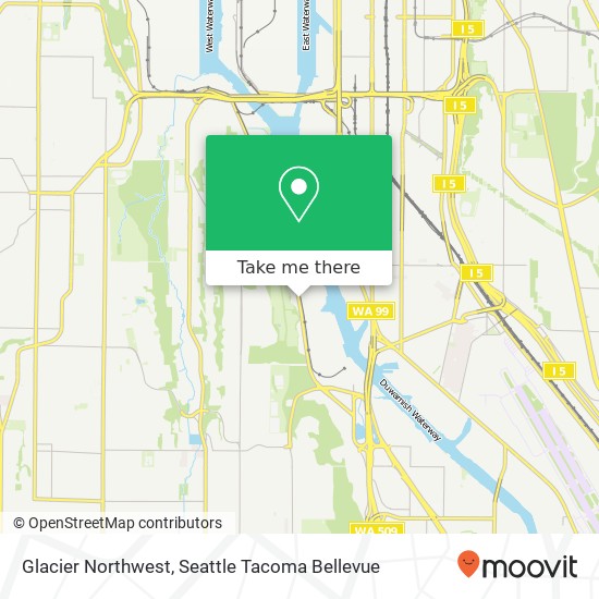 Mapa de Glacier Northwest