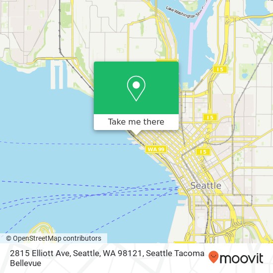 Mapa de 2815 Elliott Ave, Seattle, WA 98121