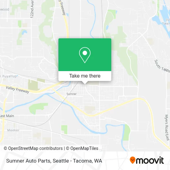 Sumner Auto Parts map