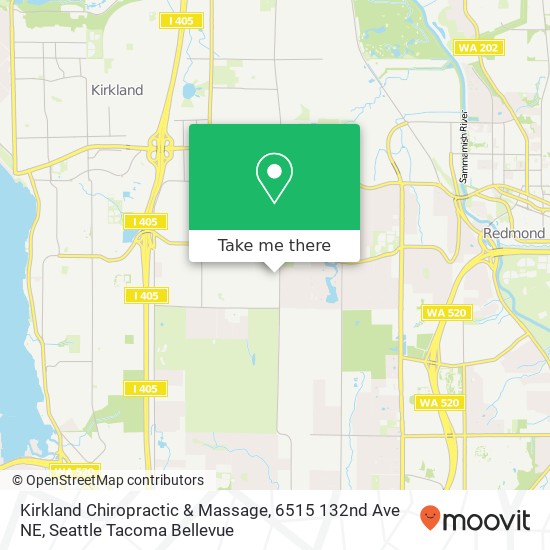 Kirkland Chiropractic & Massage, 6515 132nd Ave NE map