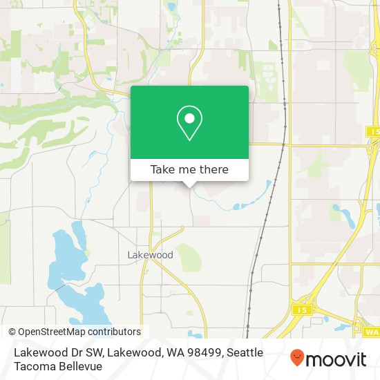 Lakewood Dr SW, Lakewood, WA 98499 map