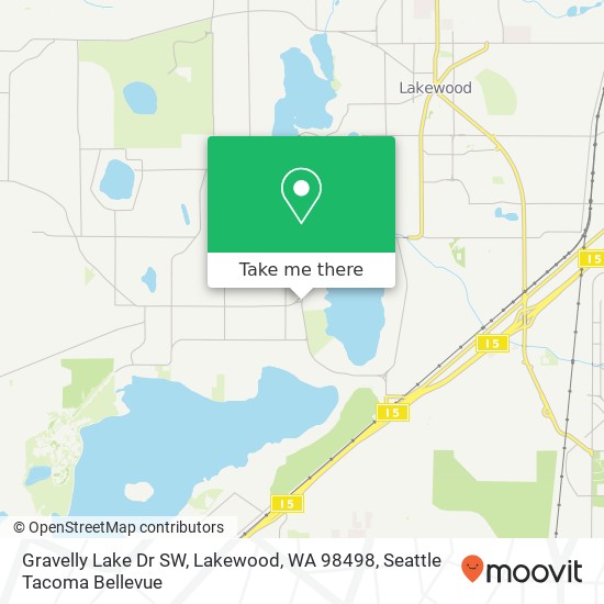 Gravelly Lake Dr SW, Lakewood, WA 98498 map