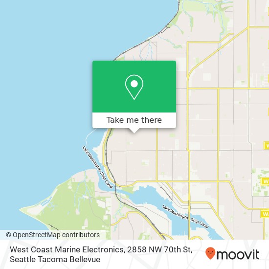 West Coast Marine Electronics, 2858 NW 70th St map