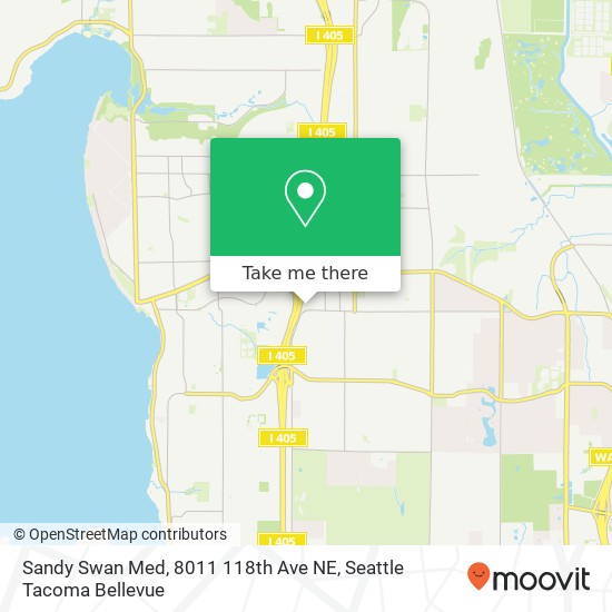 Mapa de Sandy Swan Med, 8011 118th Ave NE