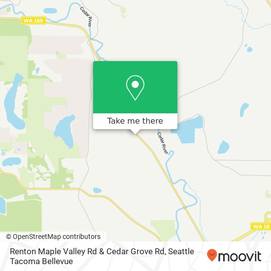 Mapa de Renton Maple Valley Rd & Cedar Grove Rd
