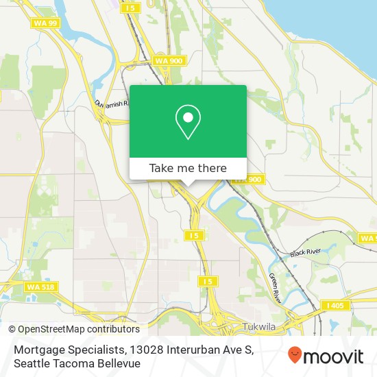 Mortgage Specialists, 13028 Interurban Ave S map