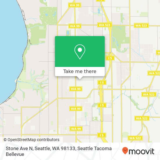 Stone Ave N, Seattle, WA 98133 map