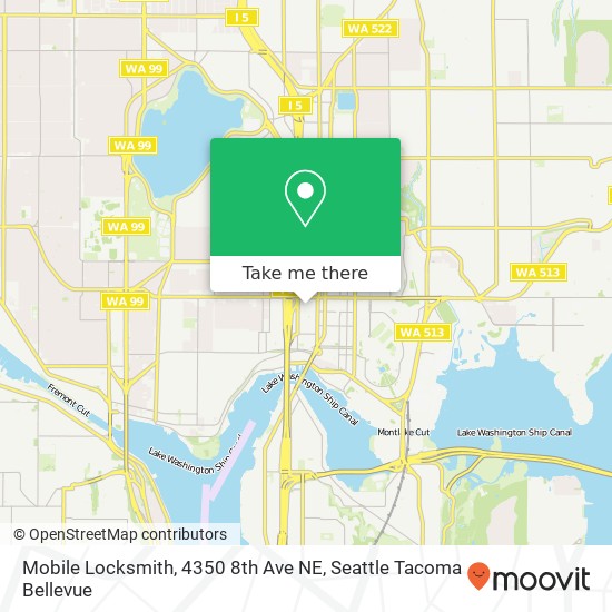 Mapa de Mobile Locksmith, 4350 8th Ave NE