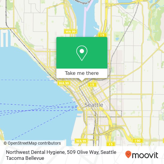 Mapa de Northwest Dental Hygiene, 509 Olive Way