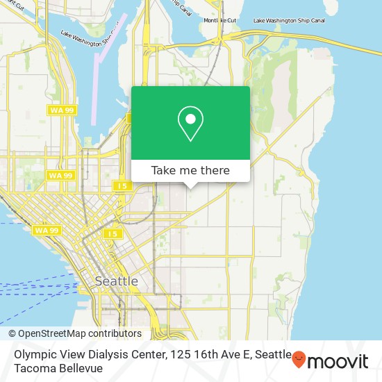 Mapa de Olympic View Dialysis Center, 125 16th Ave E