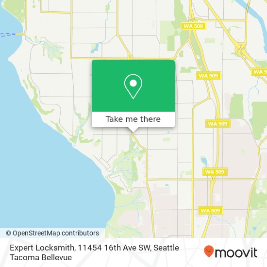 Mapa de Expert Locksmith, 11454 16th Ave SW
