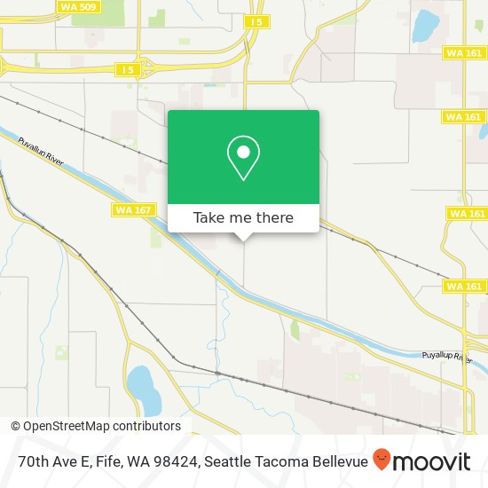 70th Ave E, Fife, WA 98424 map