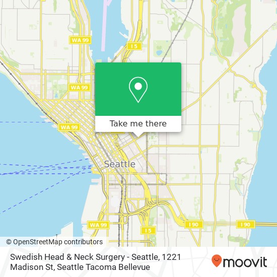 Mapa de Swedish Head & Neck Surgery - Seattle, 1221 Madison St