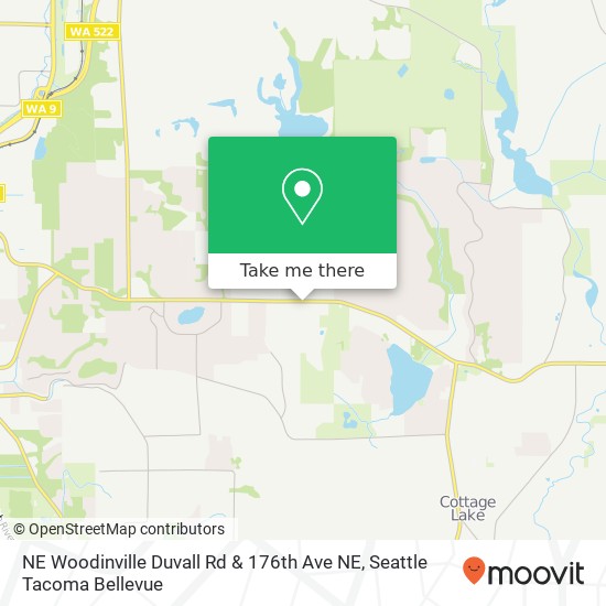 Mapa de NE Woodinville Duvall Rd & 176th Ave NE