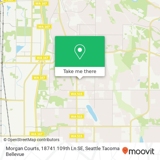 Mapa de Morgan Courts, 18741 109th Ln SE