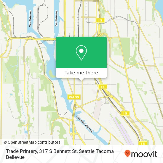 Trade Printery, 317 S Bennett St map