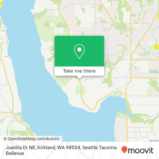 Juanita Dr NE, Kirkland, WA 98034 map