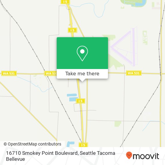 Mapa de 16710 Smokey Point Boulevard, 16710 Smokey Point Blvd, Arlington, WA 98223, USA