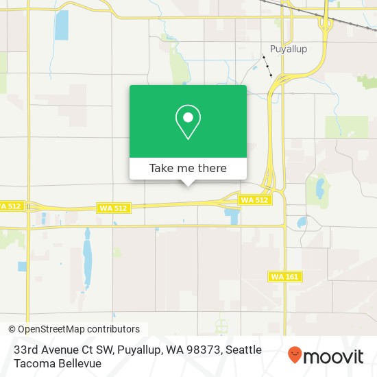 33rd Avenue Ct SW, Puyallup, WA 98373 map