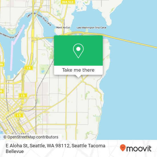 Mapa de E Aloha St, Seattle, WA 98112