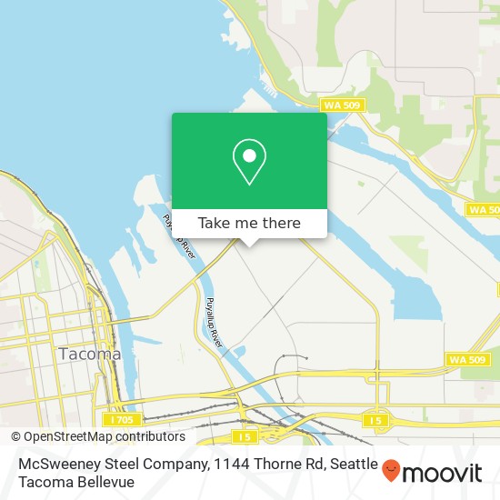 Mapa de McSweeney Steel Company, 1144 Thorne Rd