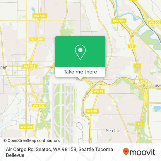 Air Cargo Rd, Seatac, WA 98158 map