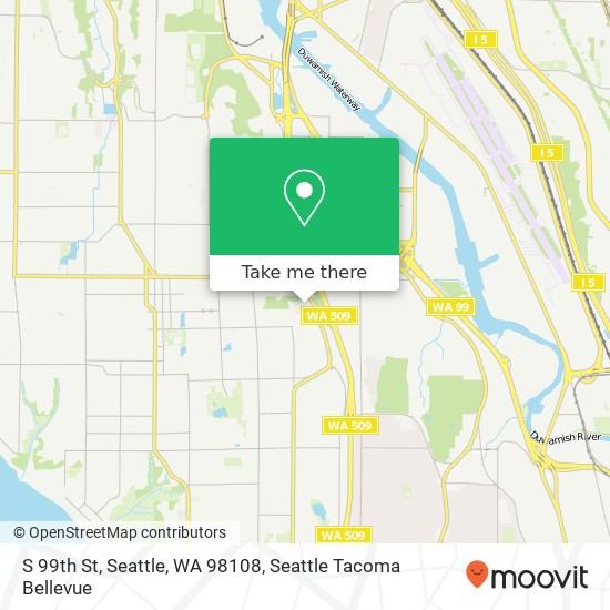 Mapa de S 99th St, Seattle, WA 98108