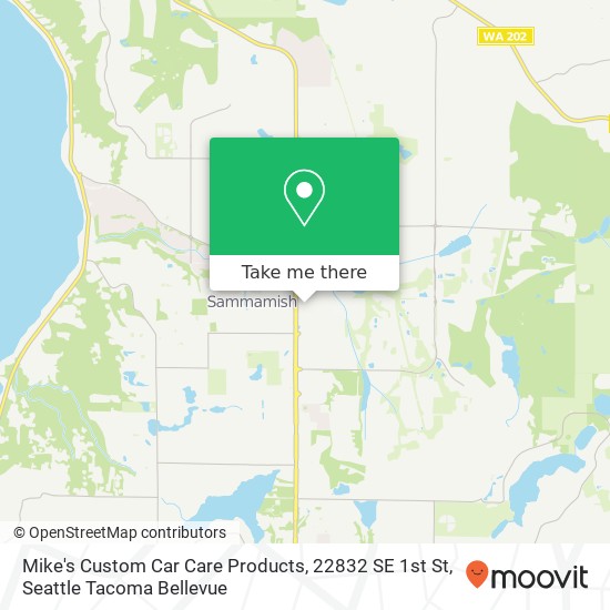 Mapa de Mike's Custom Car Care Products, 22832 SE 1st St