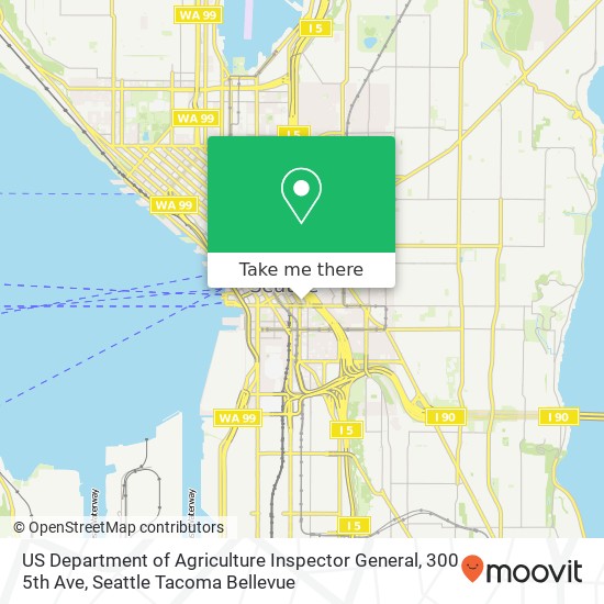 US Department of Agriculture Inspector General, 300 5th Ave map