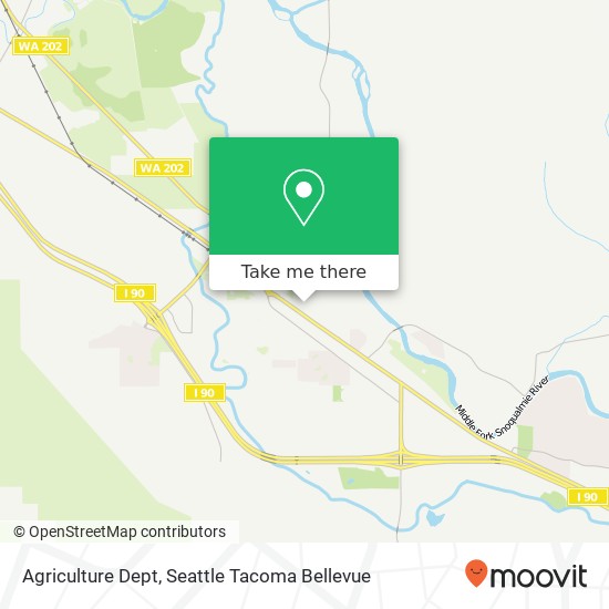Mapa de Agriculture Dept, 902 SE North Bend Way