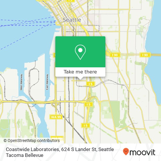 Coastwide Laboratories, 624 S Lander St map