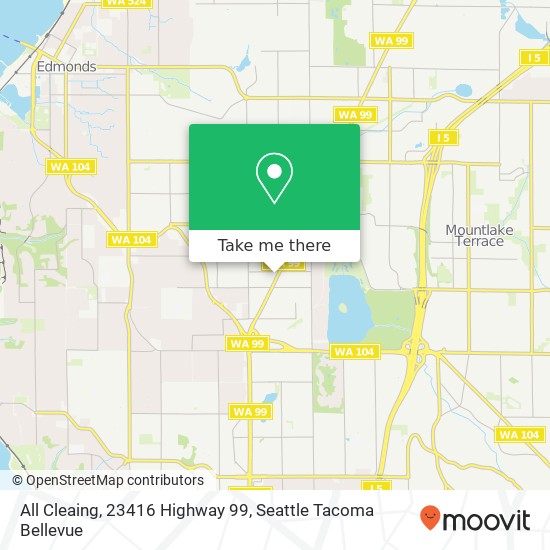 All Cleaing, 23416 Highway 99 map