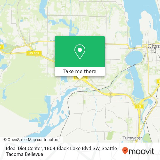 Mapa de Ideal Diet Center, 1804 Black Lake Blvd SW