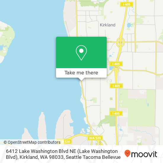 6412 Lake Washington Blvd NE (Lake Washington Blvd), Kirkland, WA 98033 map