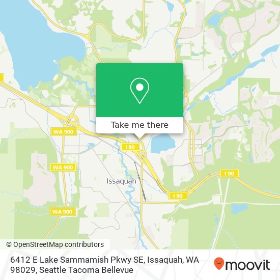 Mapa de 6412 E Lake Sammamish Pkwy SE, Issaquah, WA 98029