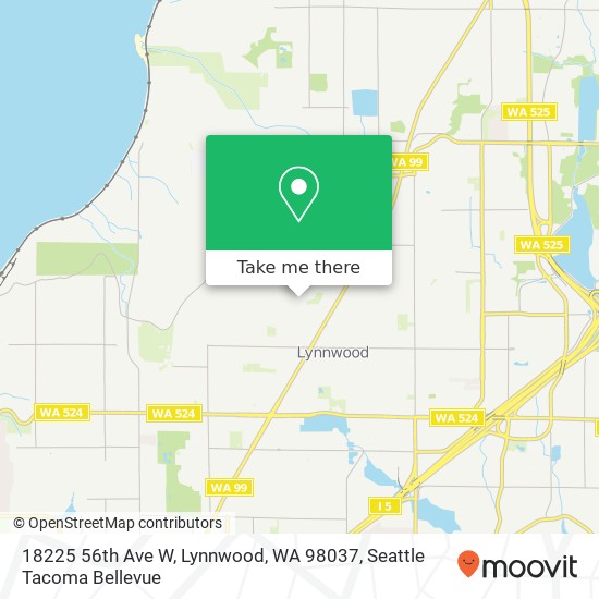 Mapa de 18225 56th Ave W, Lynnwood, WA 98037