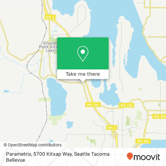 Mapa de Parametrix, 5700 Kitsap Way